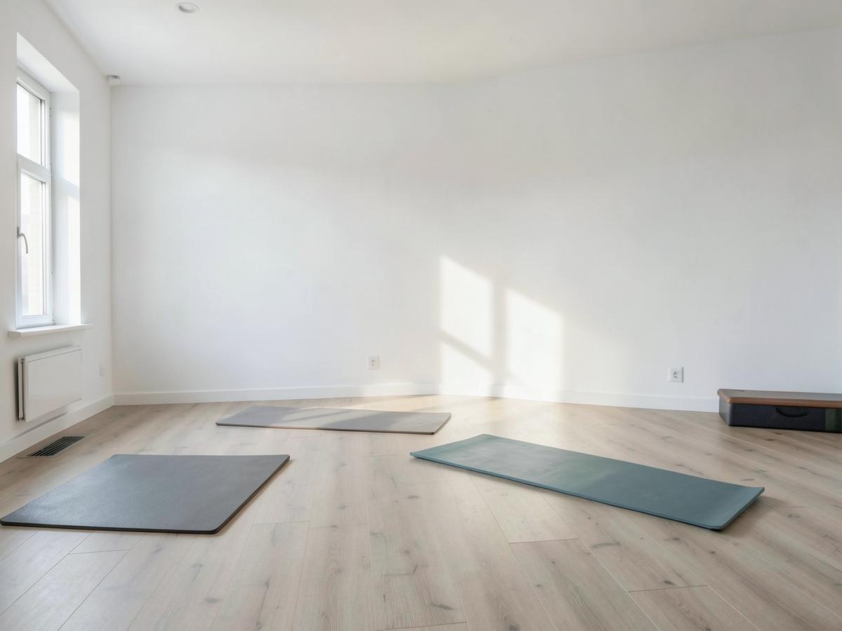 Heller Saal für Yoga und Pilates im JAYMA Studio